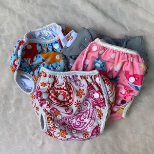 Alva baby cloth diaper covers (4) baby girl